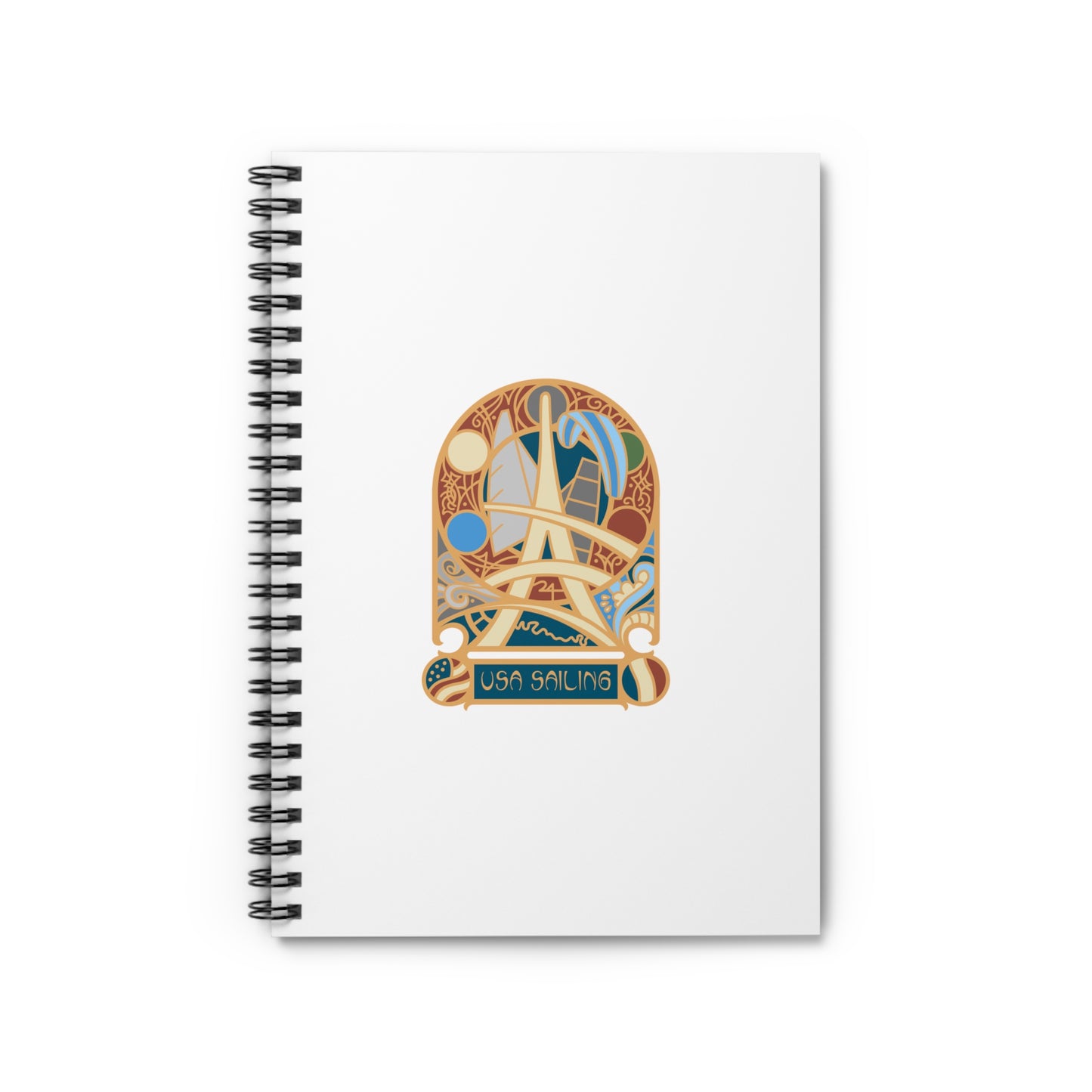 Spiral Notebook - Ruled Line (Pin Design)