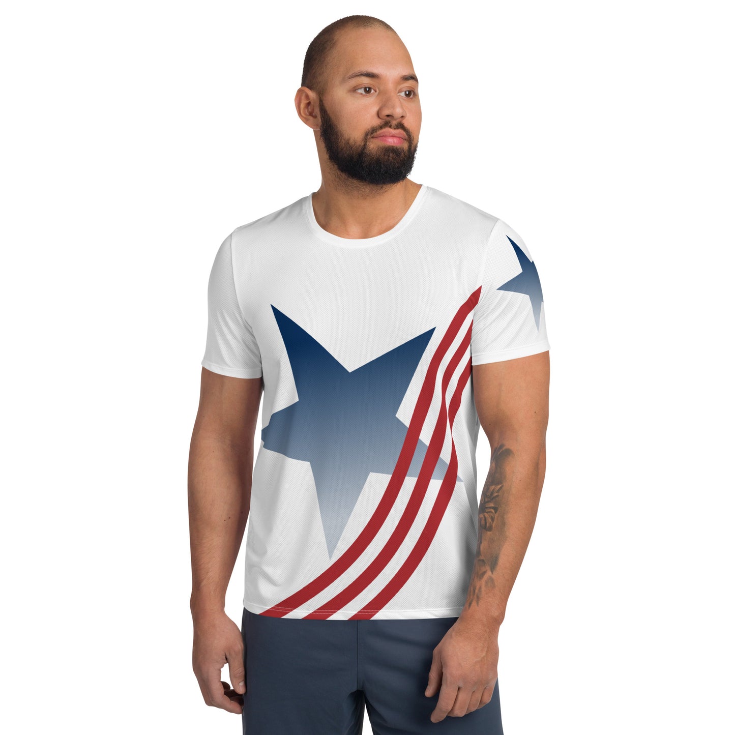 USA Stars & Stripes Athletic T-shirt