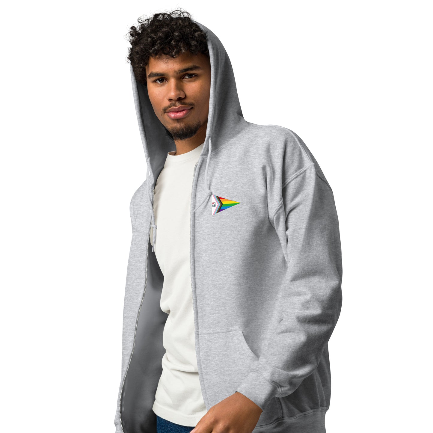 Unisex Zip Up Hoodie (Pride)