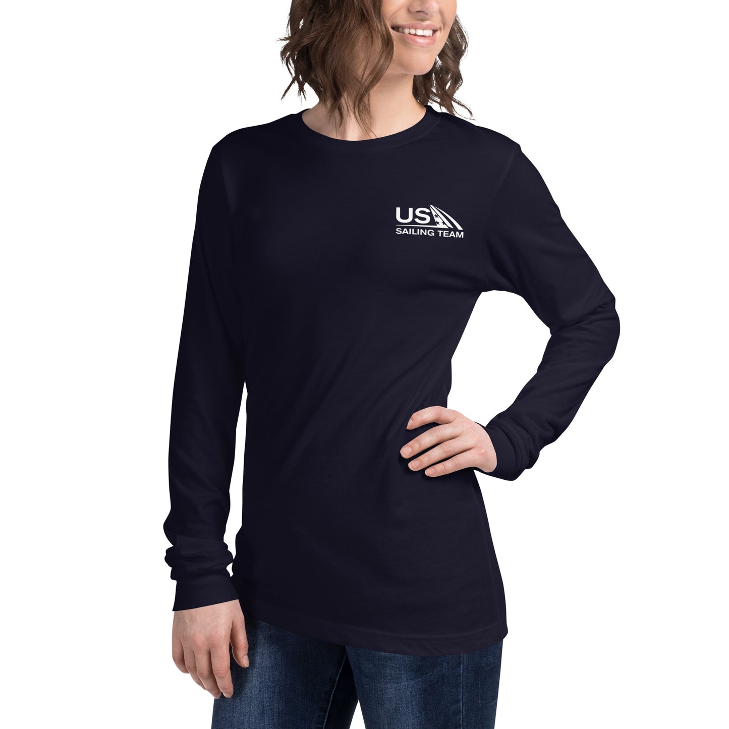 Unisex Long Sleeve Graphic Tee (Pin Design)