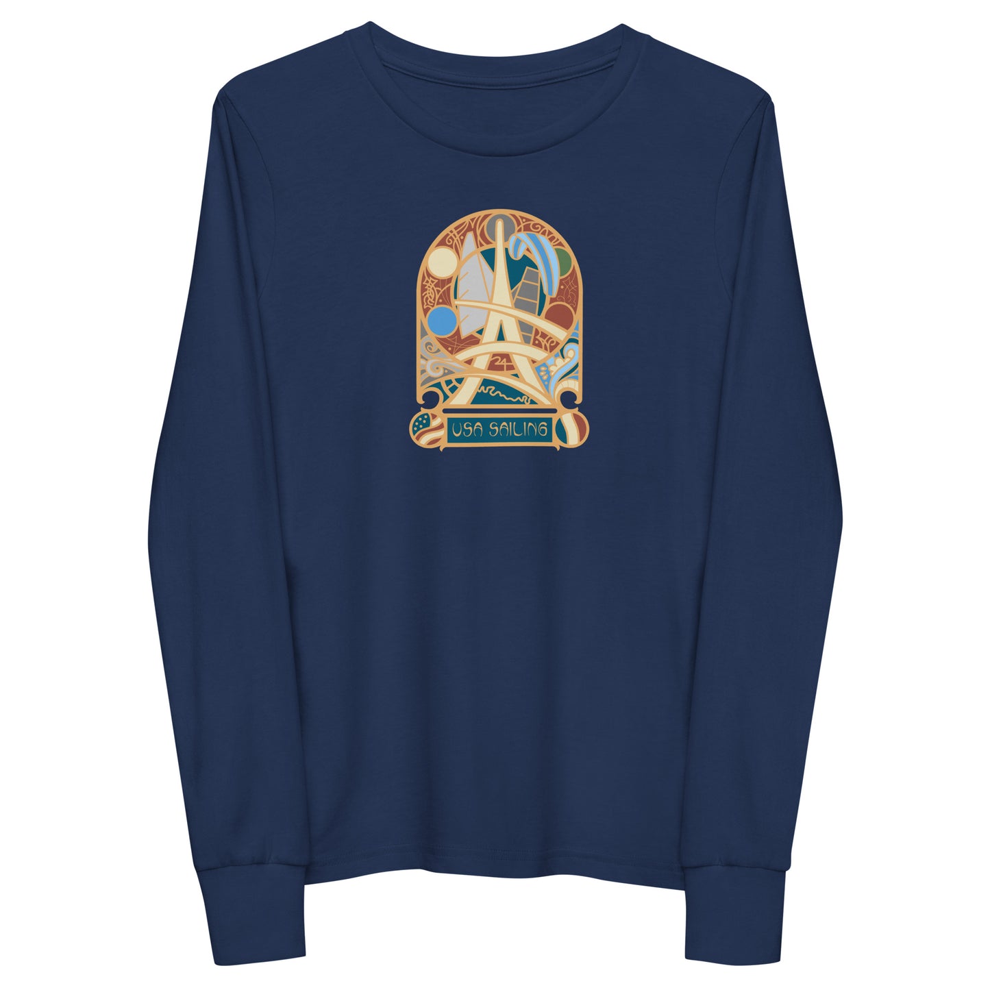 Youth Long Sleeve Tee (Pin Design)